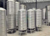 Round Insulated Stainless Steel Water Tank / 304 Cold Water Storage Equipment Customized