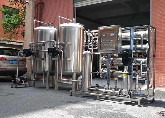 Industrial Water Filter 4000LPH Water Purification Plant FRP Tank