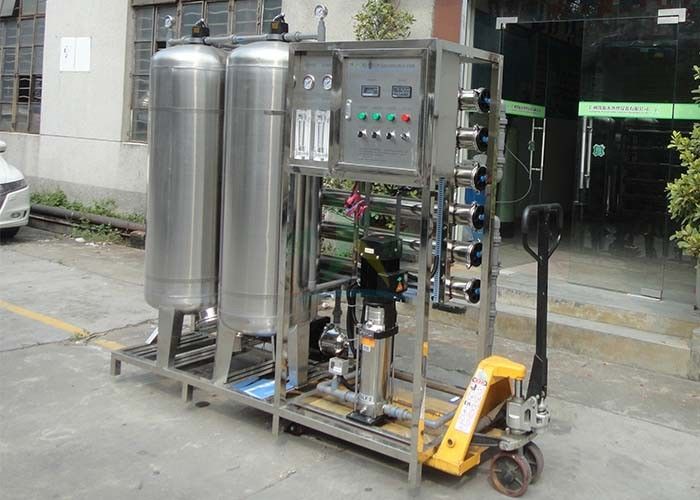 SS Tank 1.5T/H RO Water Treatment System , Mineral Drinking Water Treatment Plant