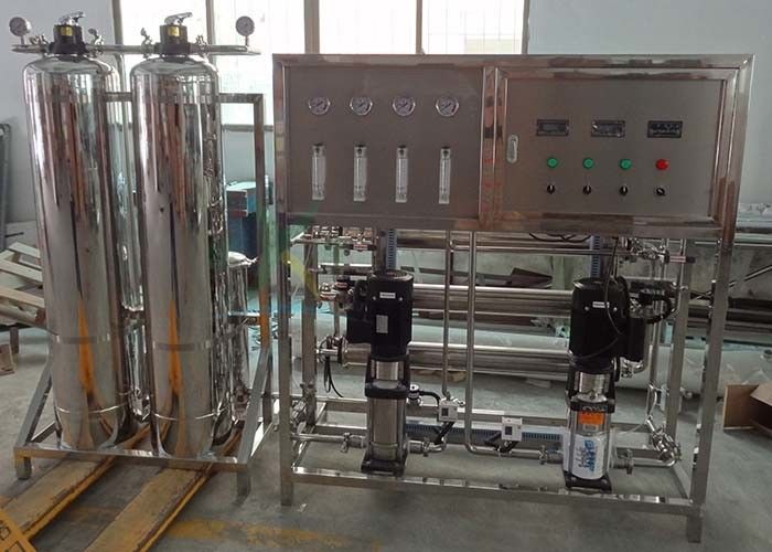 SS 304 Small RO Water Treatment Plant , 500LPH 3000 GPD RO Water Purifier Machine