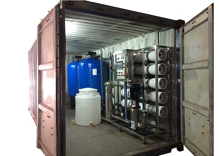 Reverse Osmosis RO Water Treatment System With Blue FRP Tank Sand Filter / Carbon Filter