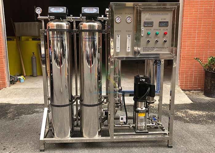 RO Water 500LPH Stainless Steel Automatic Reverse Osmosis For Drinking Water Treatment