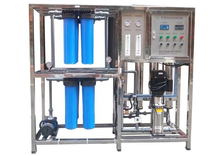 Pure Water RO Water Treatment Plant / Reverse Osmosis System With Big Filter Cartridge