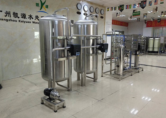 Automatic Sand / Carbon Filter 3000LPH Reverse Osmosis System Underground Treatment Plant