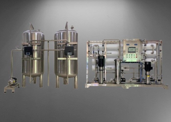 3TPH Double Stage Reverse Osmosis System , Industrial Water Purification Treatment Machine