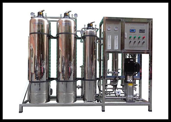 1TPH RO System Purification Machine / Water Treatment Plant For Mineral Drinking