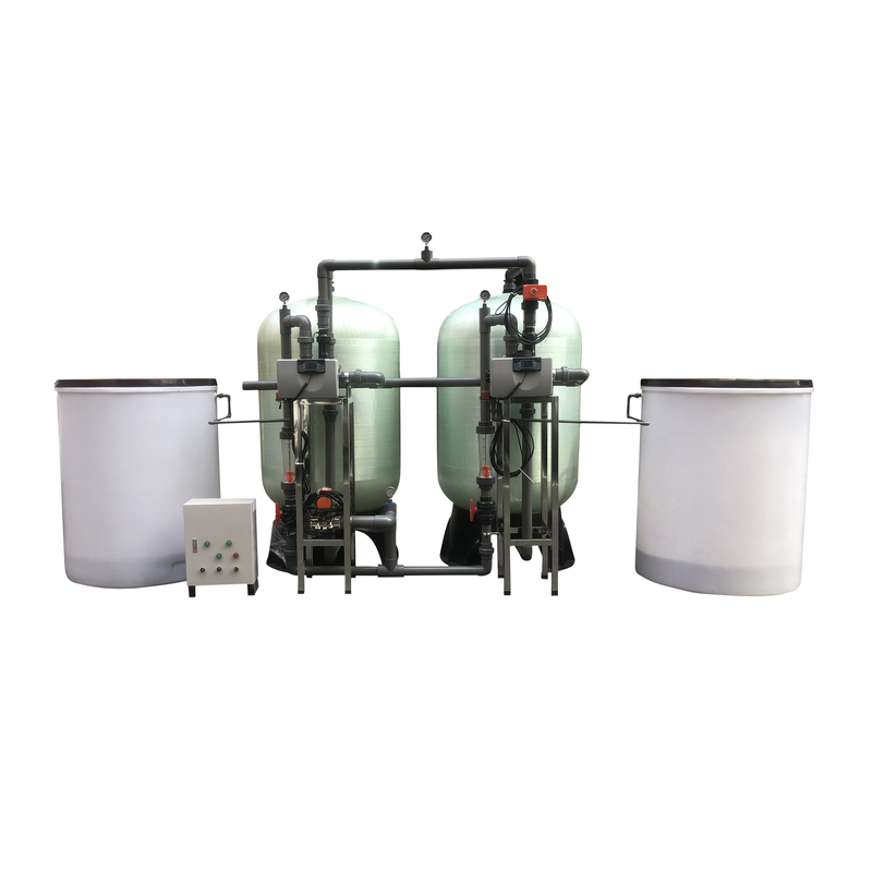 15000L/H FRP Tank Well Water Treatment Purification Plant Water Softener System Pre-treatment Water Filtration Filter