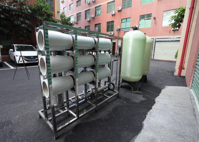 FRP 3000LPH Drinking Water Treatment Plant / Reverse Osmosis Water ...