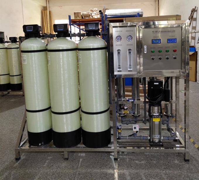 1000LPH Auto Control Deionized Water Purifier 5000GPD Industrial Reverse Osmosis Water System Plant RO Machine 3
